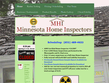 Tablet Screenshot of minnesotahomeinspectors.com